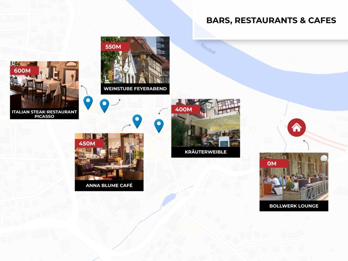 Wohnung In Top-Lage - Direkt Am Bahnhof Bad Wimpfen Ngoại thất bức ảnh